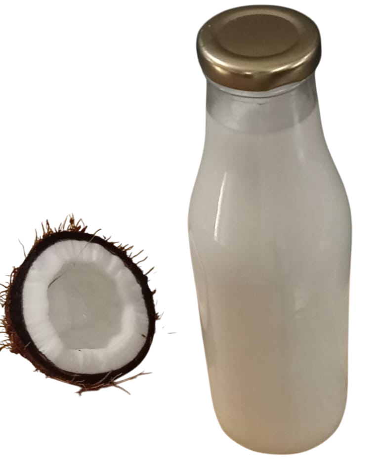 MILK - FRESHLY MADE COCONUT MILK (Inc. Rs. 20/-Refundable Glass Bottle Security Deposit) | Natural  &  Organic