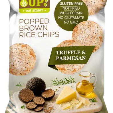 BROWN RICE CHIPS - TRUFFLE & PARMESAN | Natural & Organic