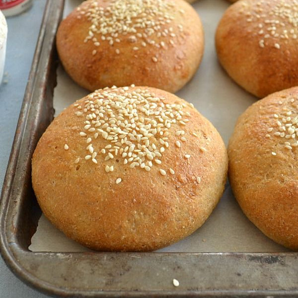 BURGER BUNS - WHOLE WHEAT | Natural  &  Organic