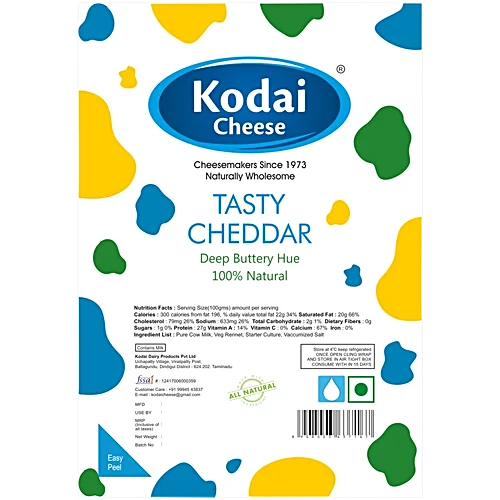 CHEDDAR - TASTY CHADDAR (Kodai Dairy) | Natural  &  Organic
