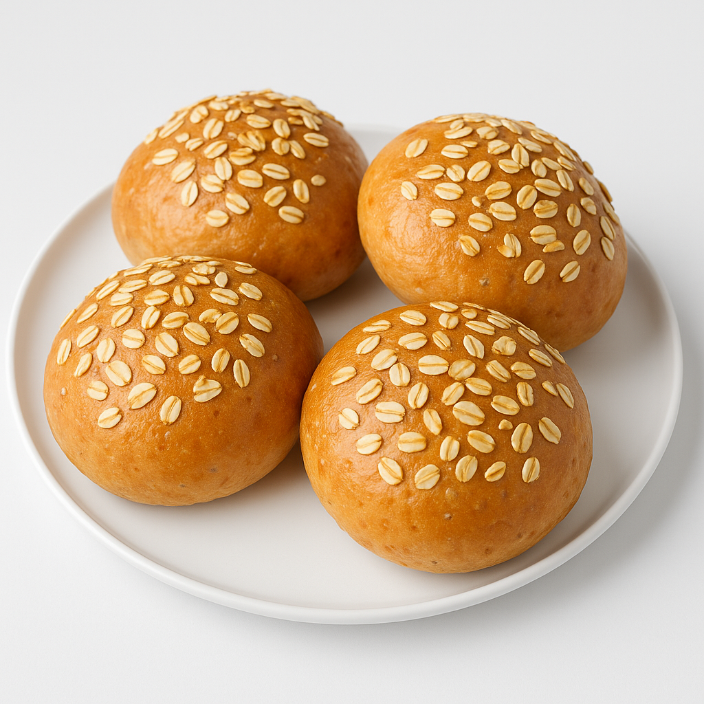 BURGER BUNS - OATS | Natural  &  Organic