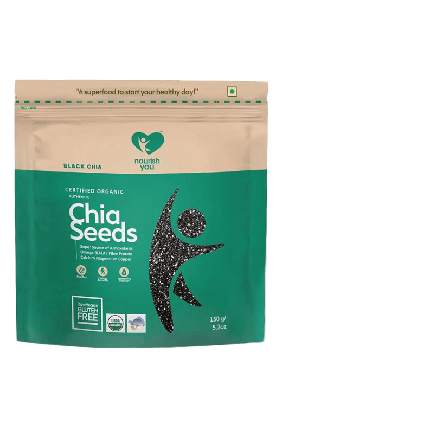 BLACK CHIA SEEDS 150GM (NOURISH YOU)