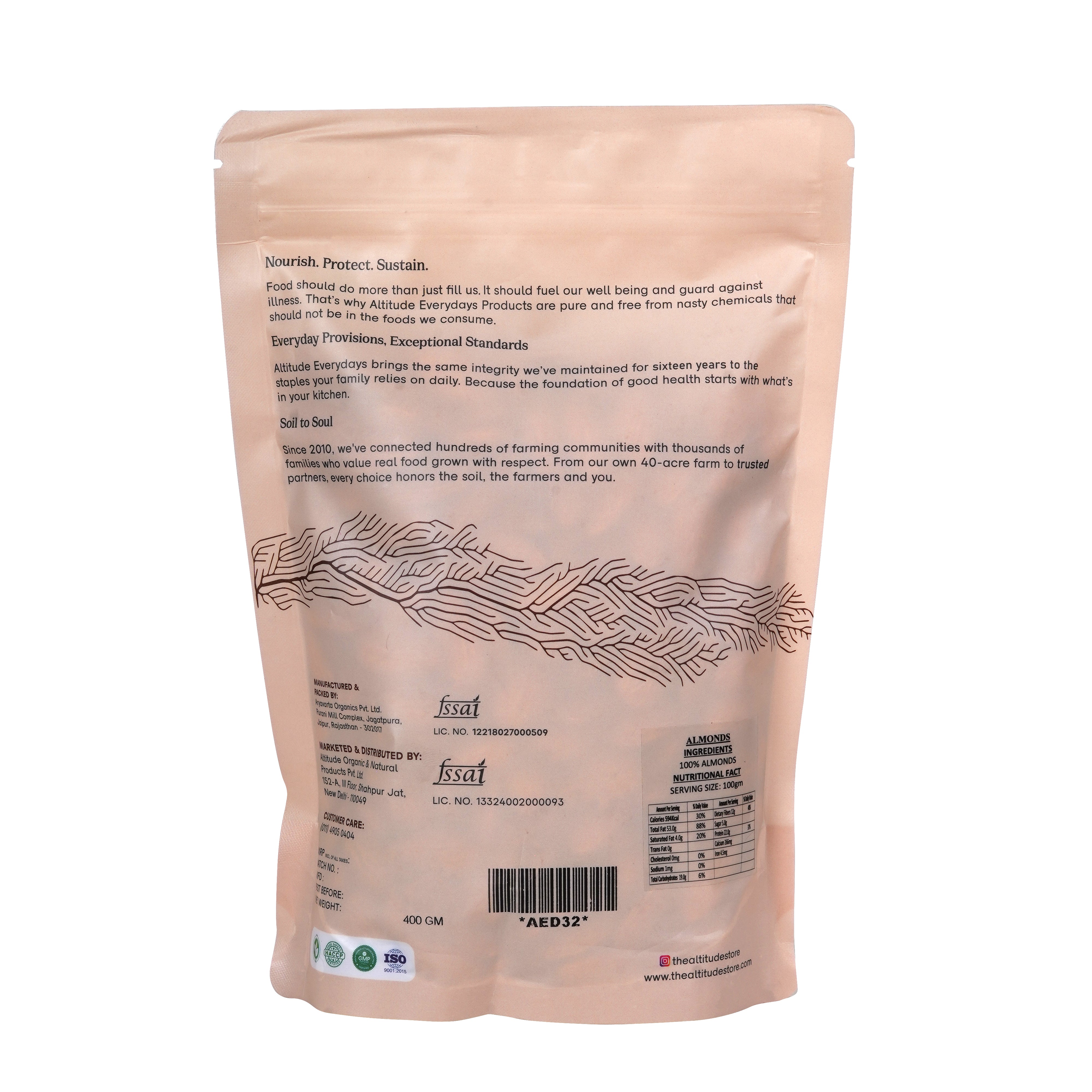 ALMONDS | Natural  &  Organic