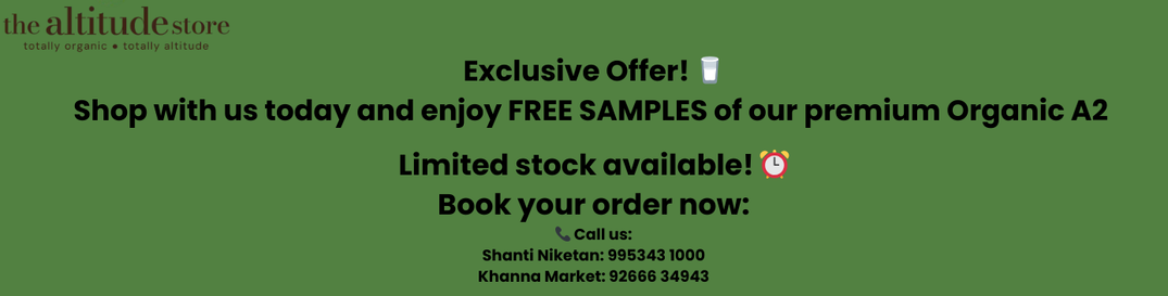 Most Trusted Organic Grocery Store in Delhi NCR – THE ALTITUDE STORE