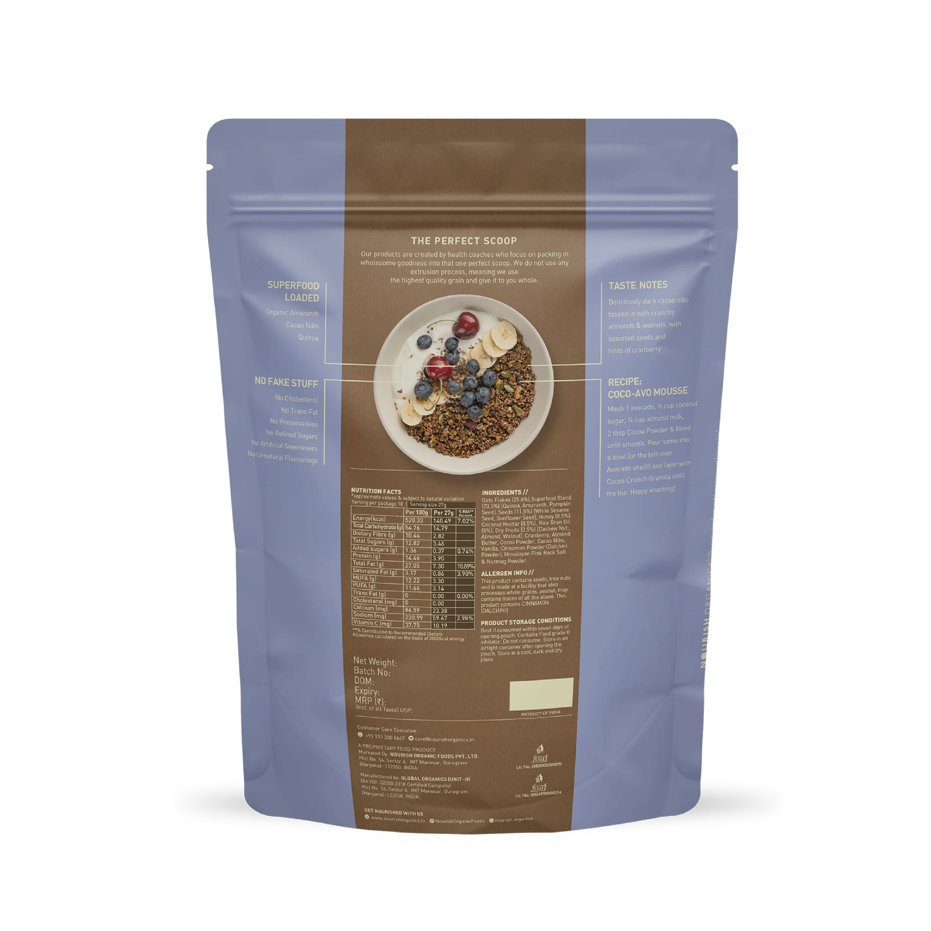 COCOA CRUNCH GRANOLA | Natural & Organic