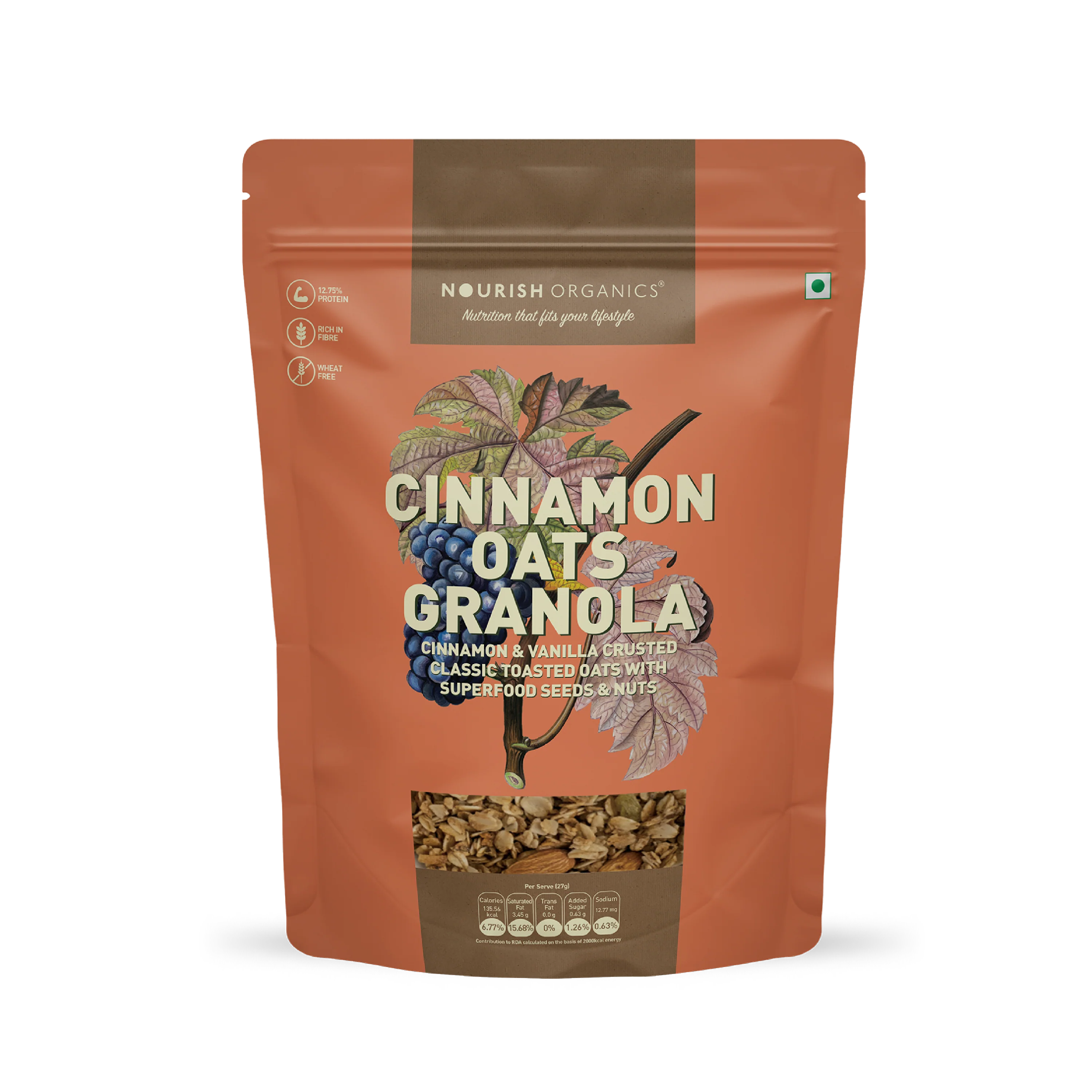 CINNAMON OATS GRANOLA | Natural & Organic