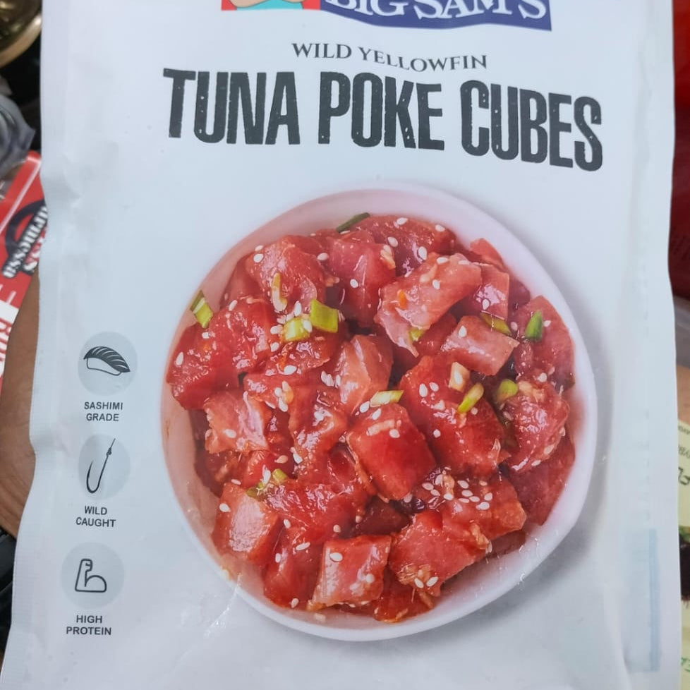 WILD YELLOWFIN TUNA POKE CUBES 200GM