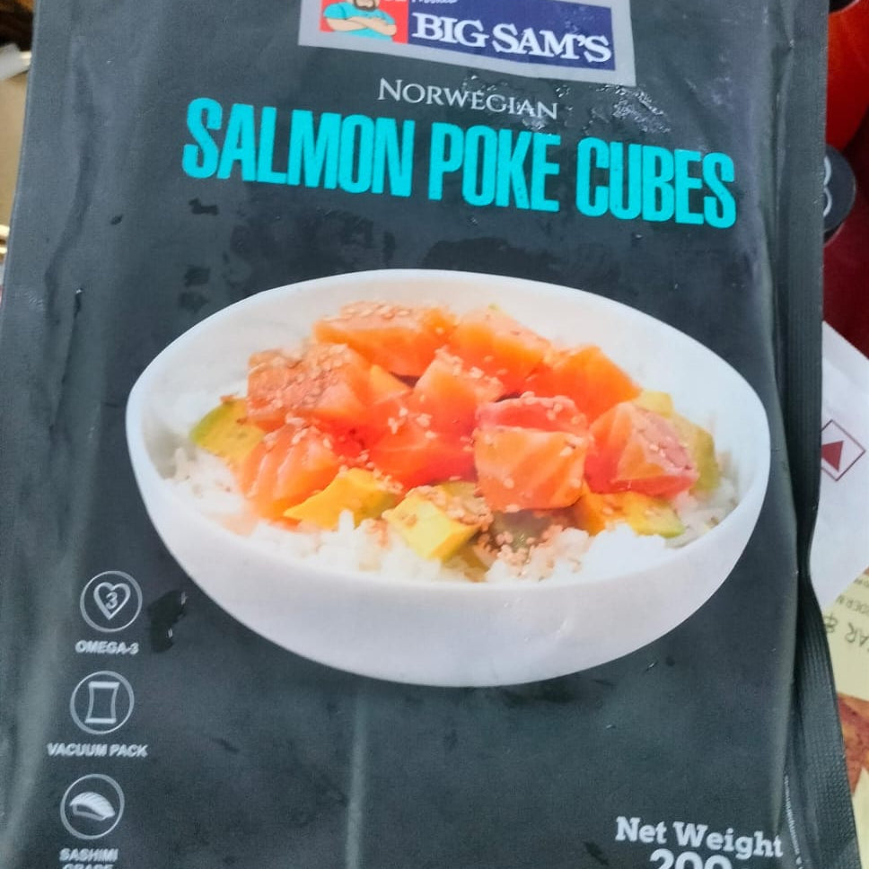 SALMON POKE CUBE 200GM