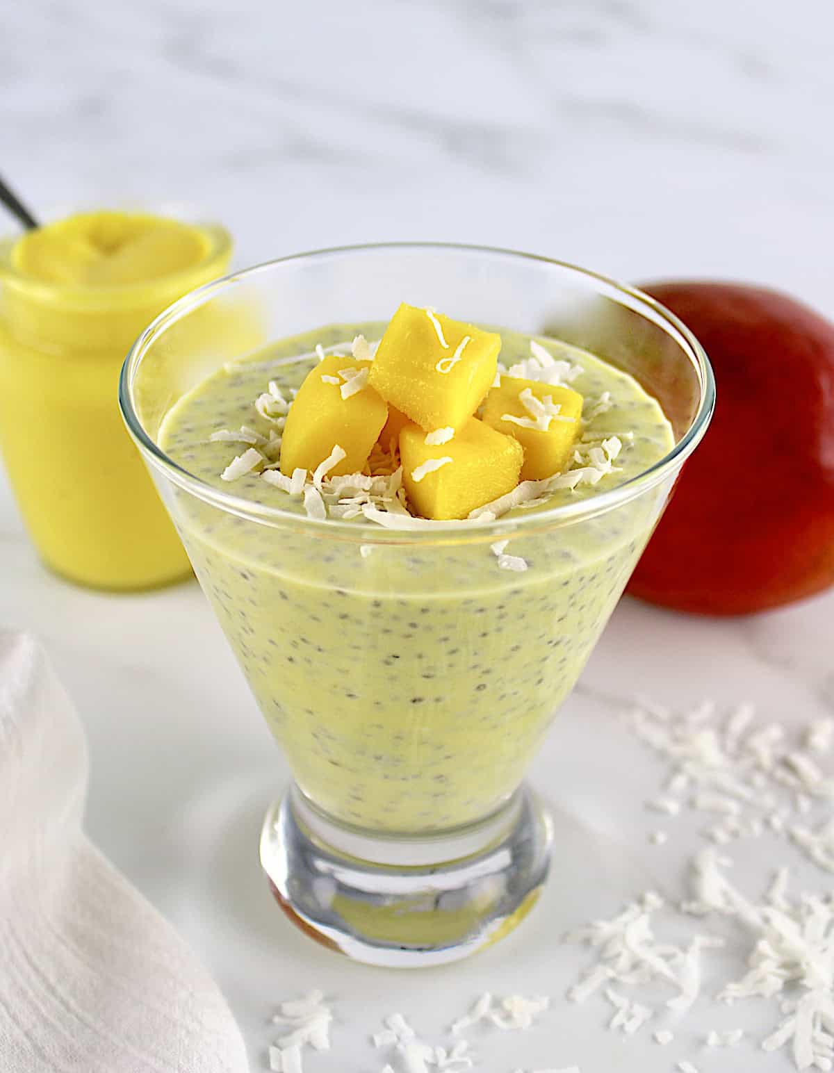 Mango chia pudding with Almond Milk (Vegan & Gluten free)  200ml