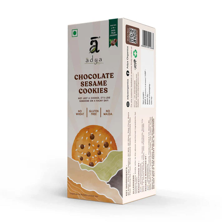 DATE PALM JAGGERY TIL (SESAME) CHOCOLATE COOKIES | Natural  &  Organic