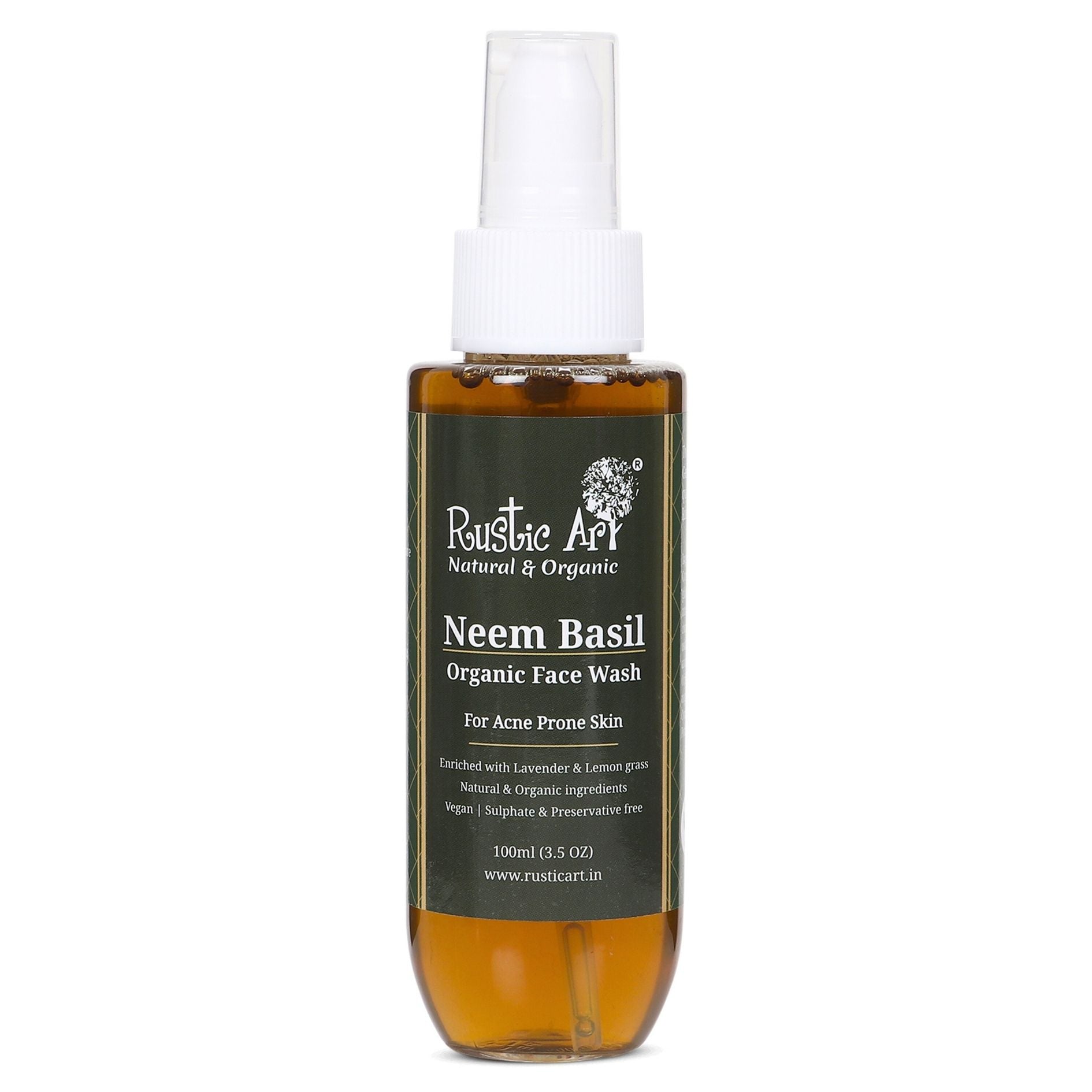NEEM BASIL FACE WASH  | Natural  &  Organic
