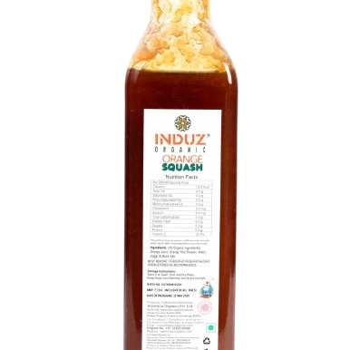 ORANGE  SQUASH 500ml (INDUZ ORGANIC)