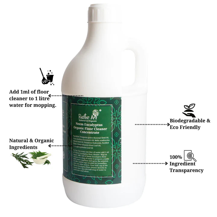 NEEM EUCALUPTUS FLOOR CLEANER CONCENTRATE| Natural & Organic