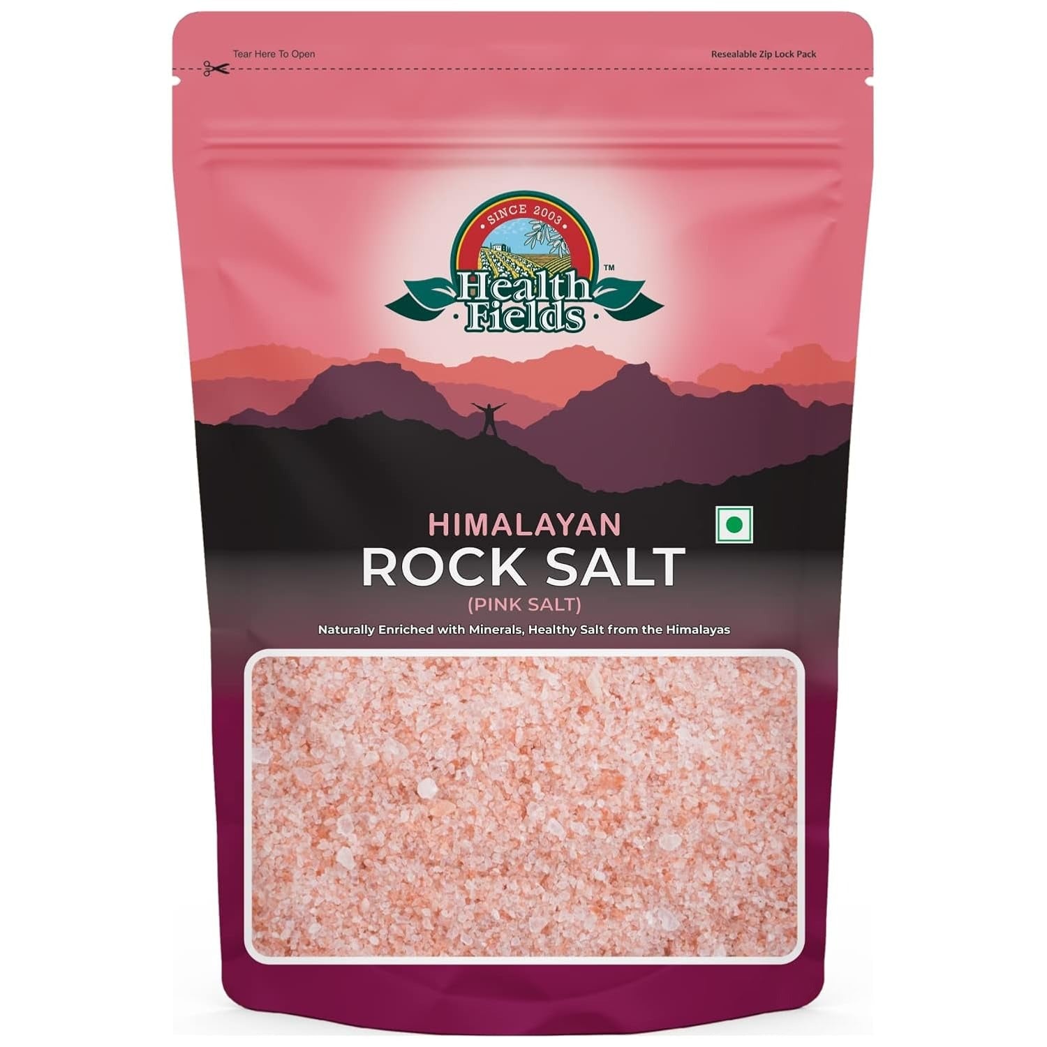 Pink Himalayan Salt - 1kg | Health Fields | 100% Natural & Pure