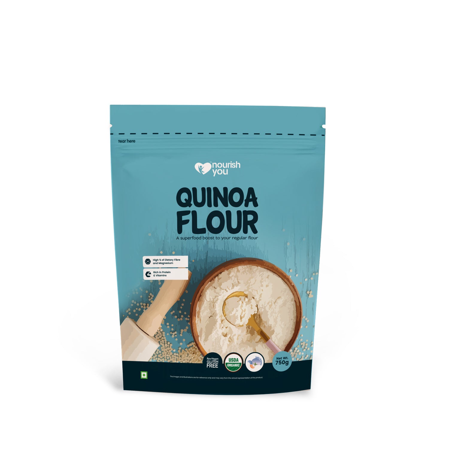 QUINOA FLOUR 750GM (NOURISH YOU)