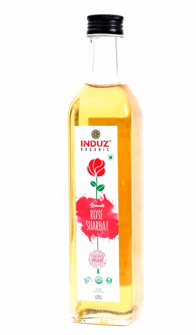 ROMANTIC ROSE SHARABAT 500ml (INDUZ ORGANIC)