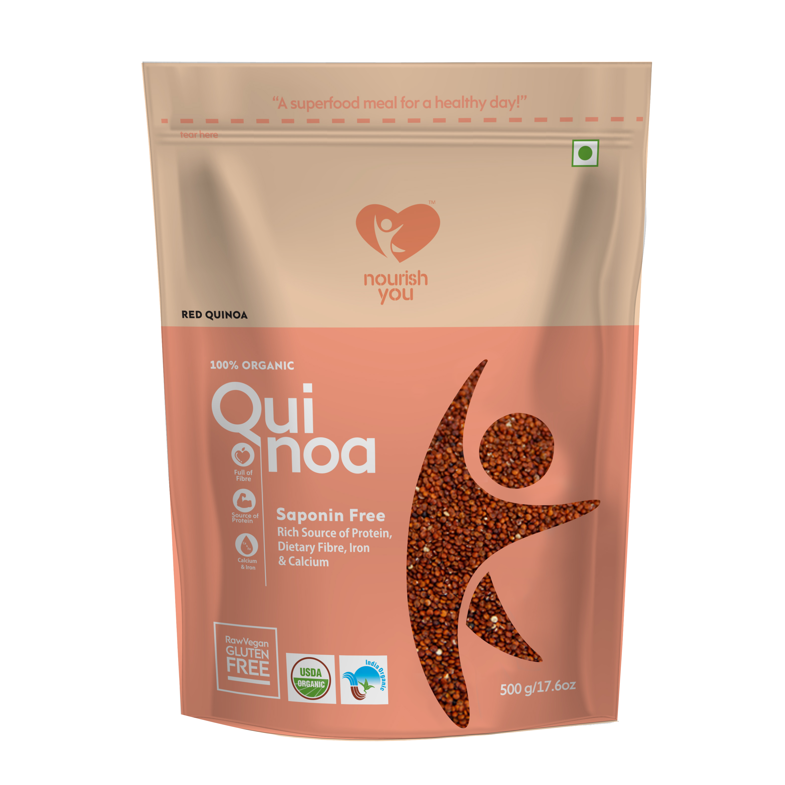 RED QUINOA 500GM (NOURISH YOU)