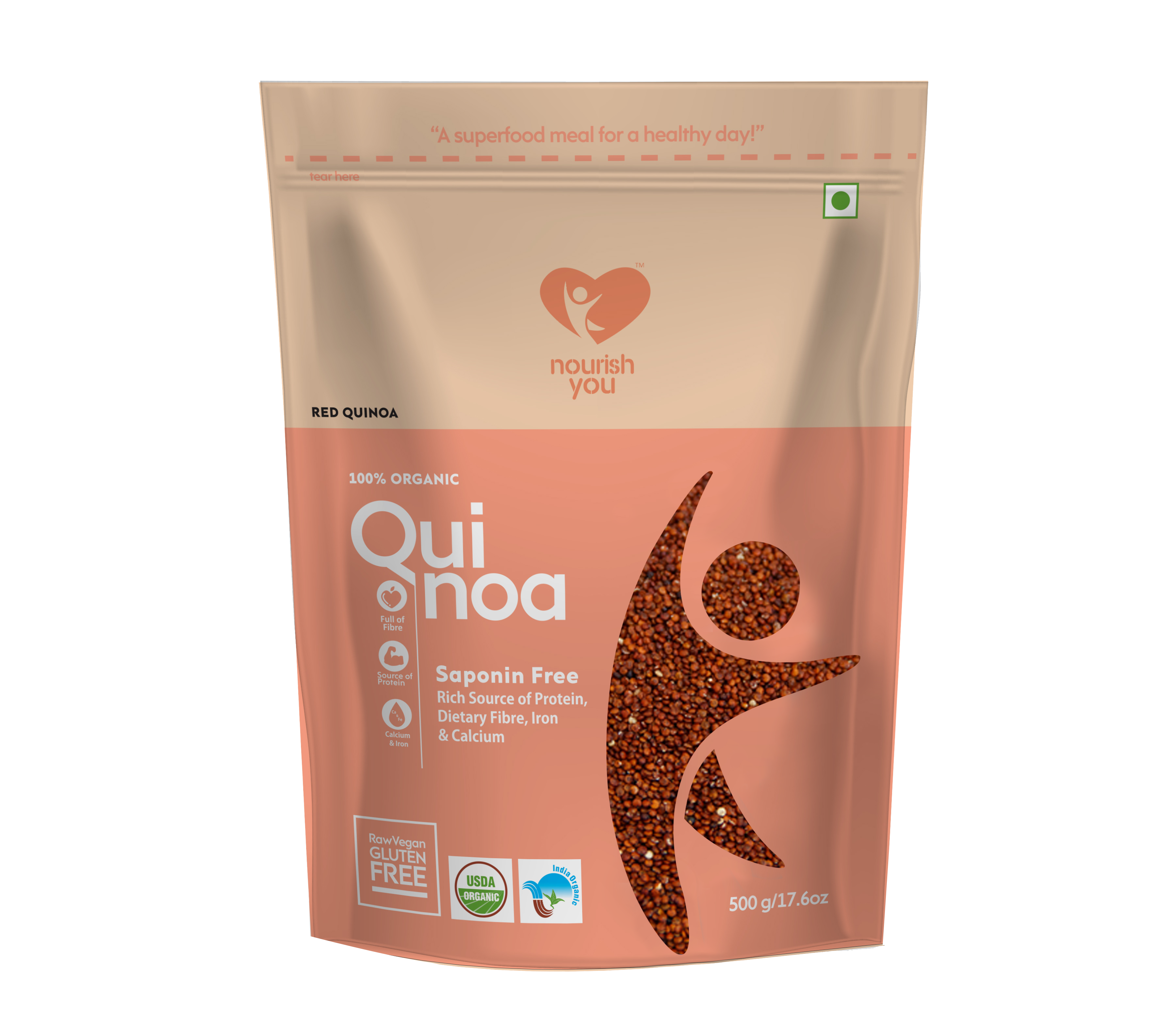 RED QUINOA 500GM (NOURISH YOU)