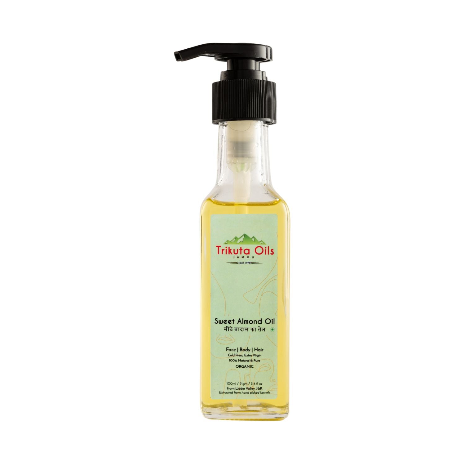 Sweet almond oil Natural & Organic| 100 ML
