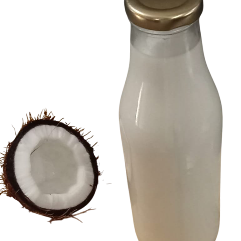 MILK - FRESHLY MADE COCONUT MILK (Inc. Rs. 20/-Refundable Glass Bottle Security Deposit) | Natural  &  Organic