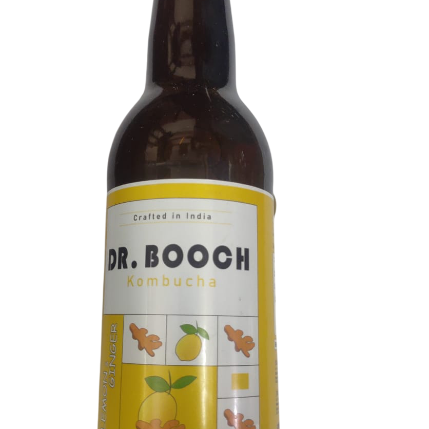 KOMBUCHA - GINGER LEMON | Natural  &  Organic