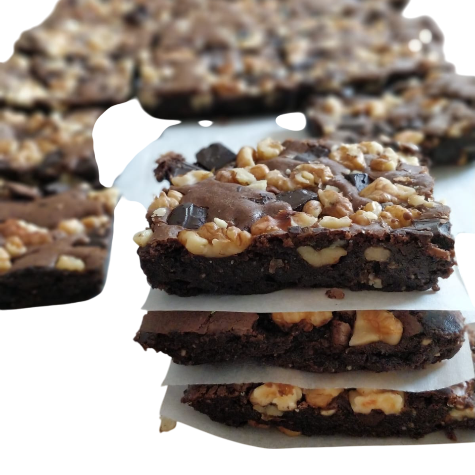 DARK CHOCOLATE WALNUT BROWNIES (Pack of 4)