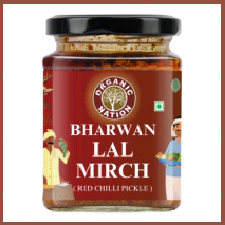 LAL MIRCH PICKLE 250GM (ORGANIC NATION)