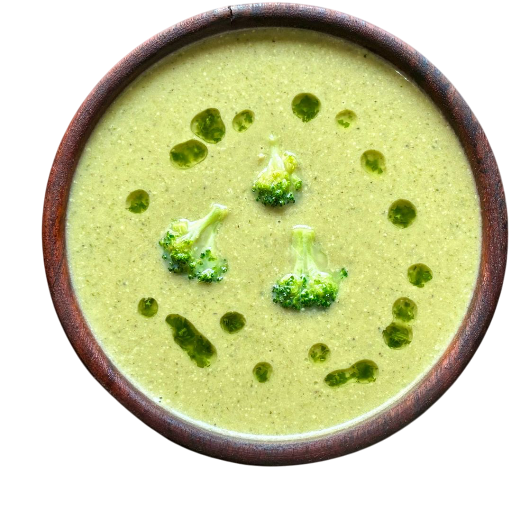 Broccoli almond soup