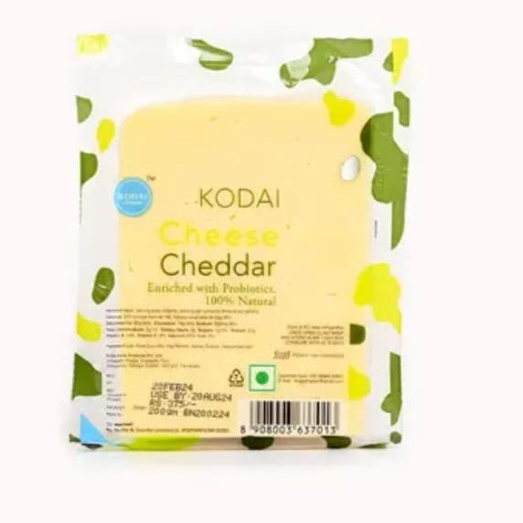 CHEDDAR CHEESE (Kodai Dairy) | Natural  &  Organic