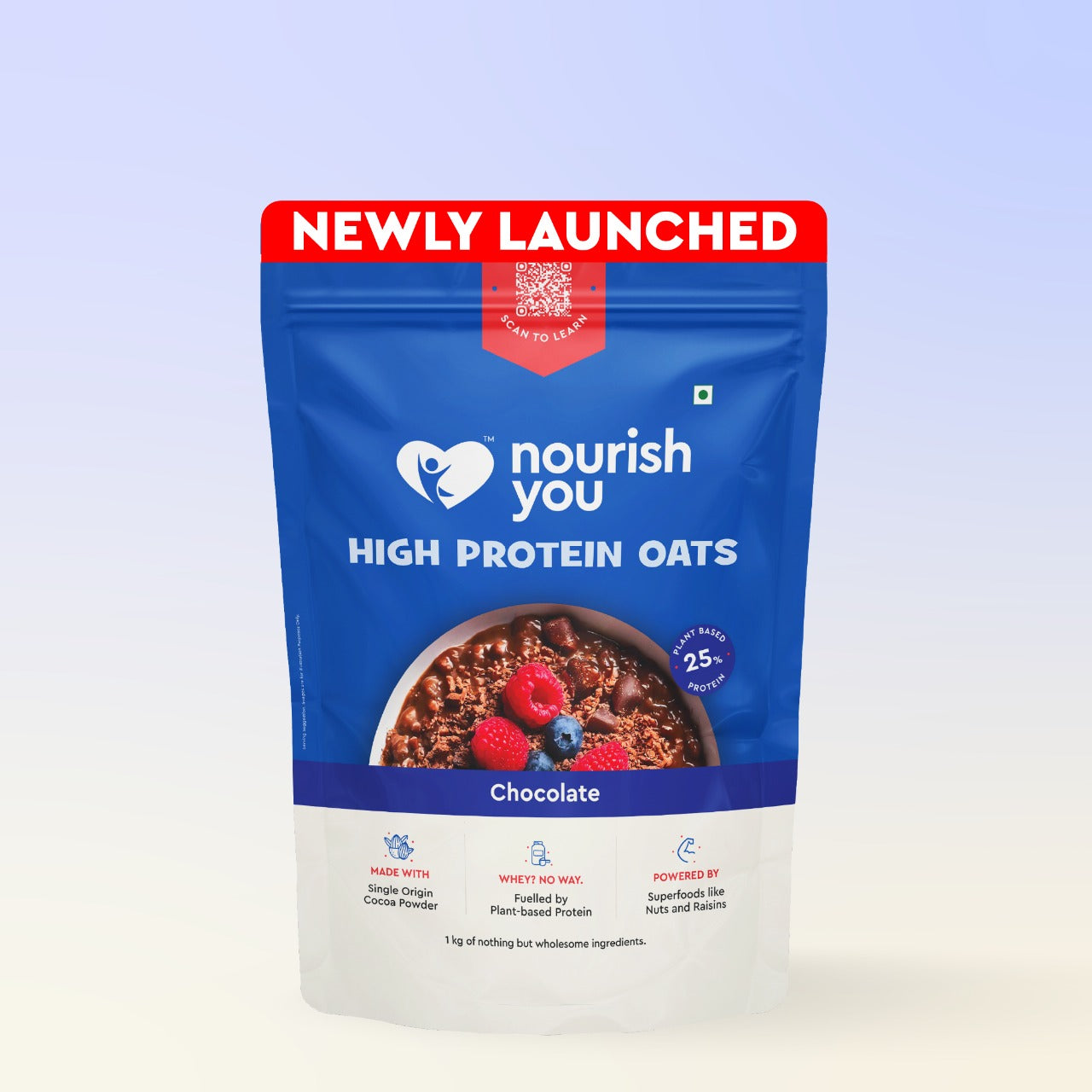 HIGH PROTEIN OATS CHOCOLATE 1KG (NOURISH YOU)