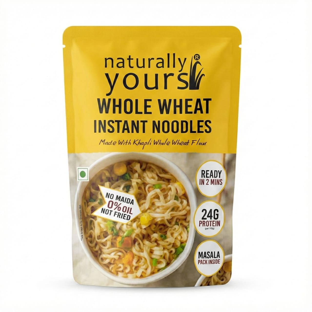 WHOLE WHEAT INSTANT NOODLES 175GM (NATURALLY YOURS)