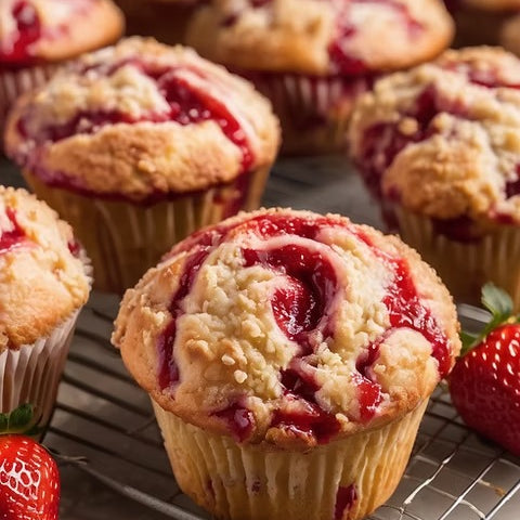Strawberry Muffin 4 Pcs