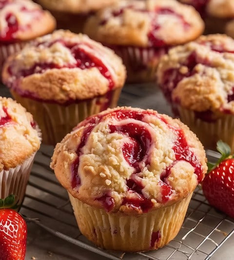 Strawberry Muffin 4 Pcs