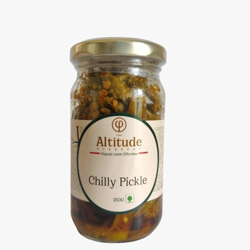 GREEN CHILLI PICKLE 200GM (ALTITUDE EVERYDAY)