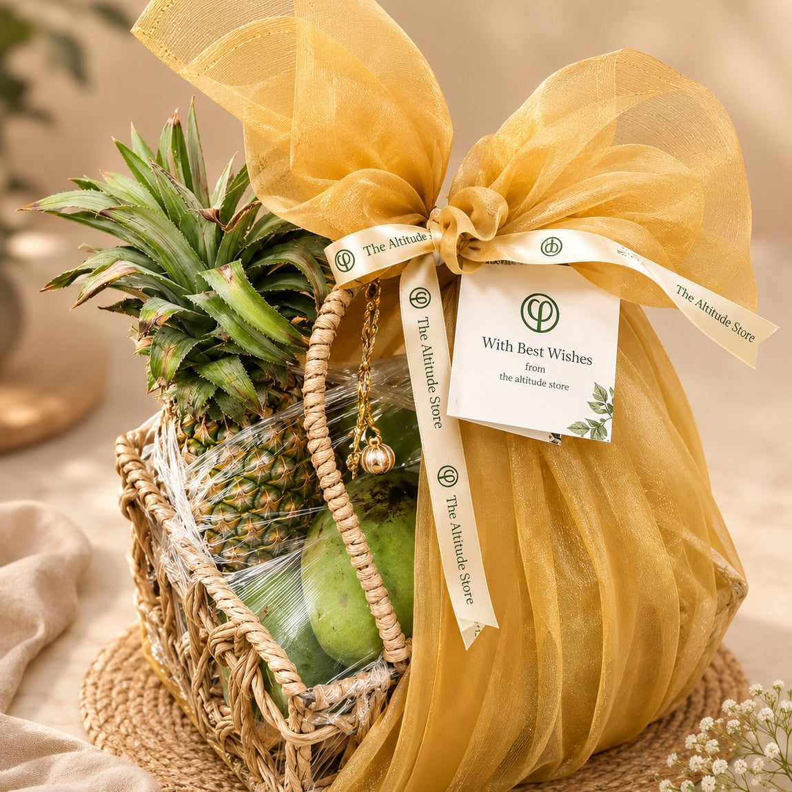 Fruit Gift Basket Small – ₹2000 (Including Premium Packaging)