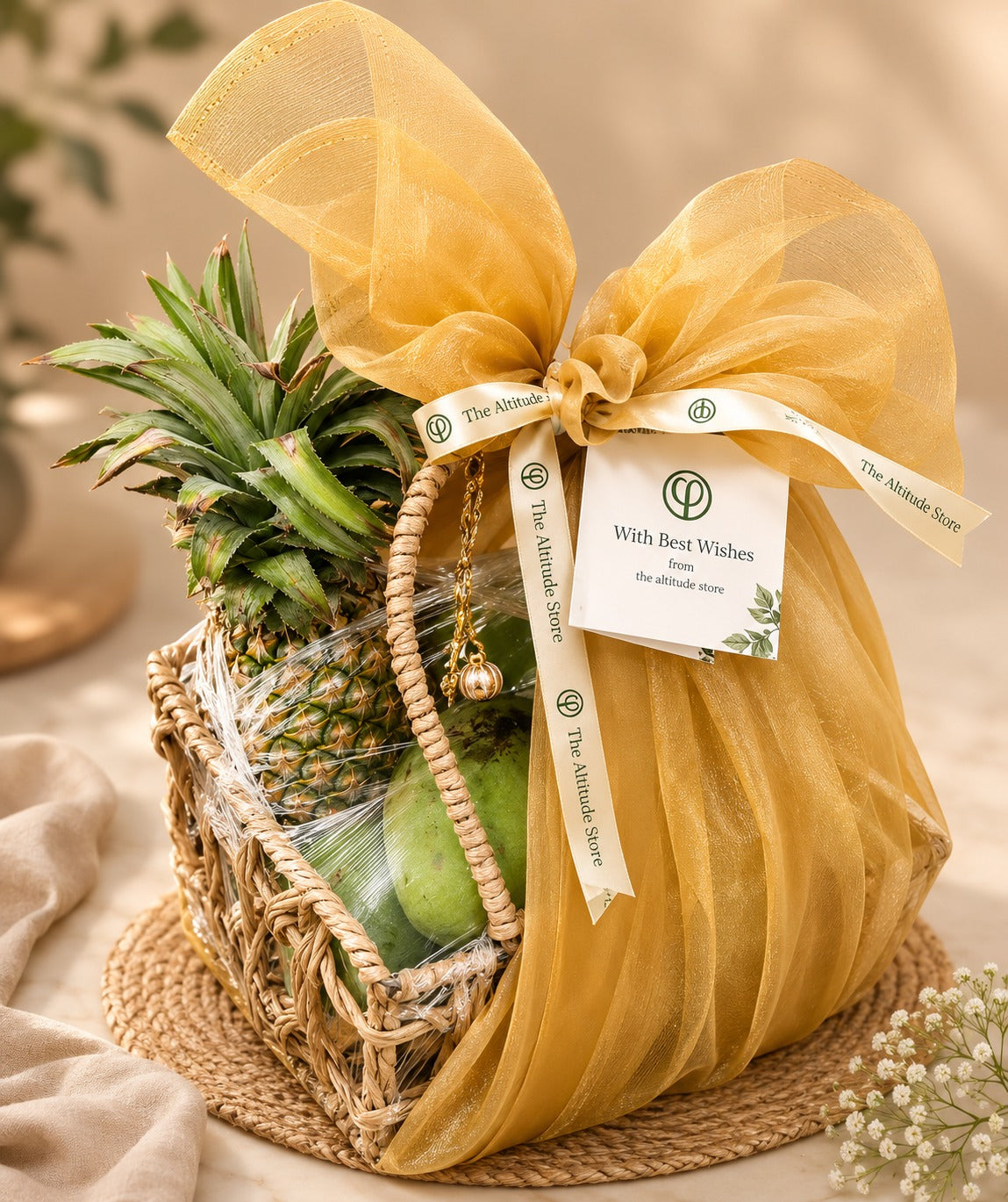 Fruit Gift Basket Small – ₹2000 (Including Premium Packaging)