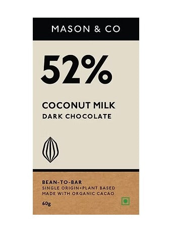 CHOCOLATE - 52% COCONUT MILK | Natural  &  Organic