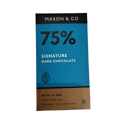 CHOCOLATE - 75% SINGNATURE DARK CHOCOLATE | Natural  &  Organic 