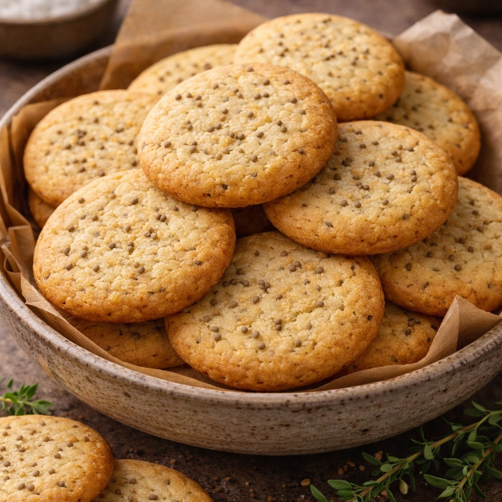 SALTED AJWAIN COOKIES | Natural  &  Organic