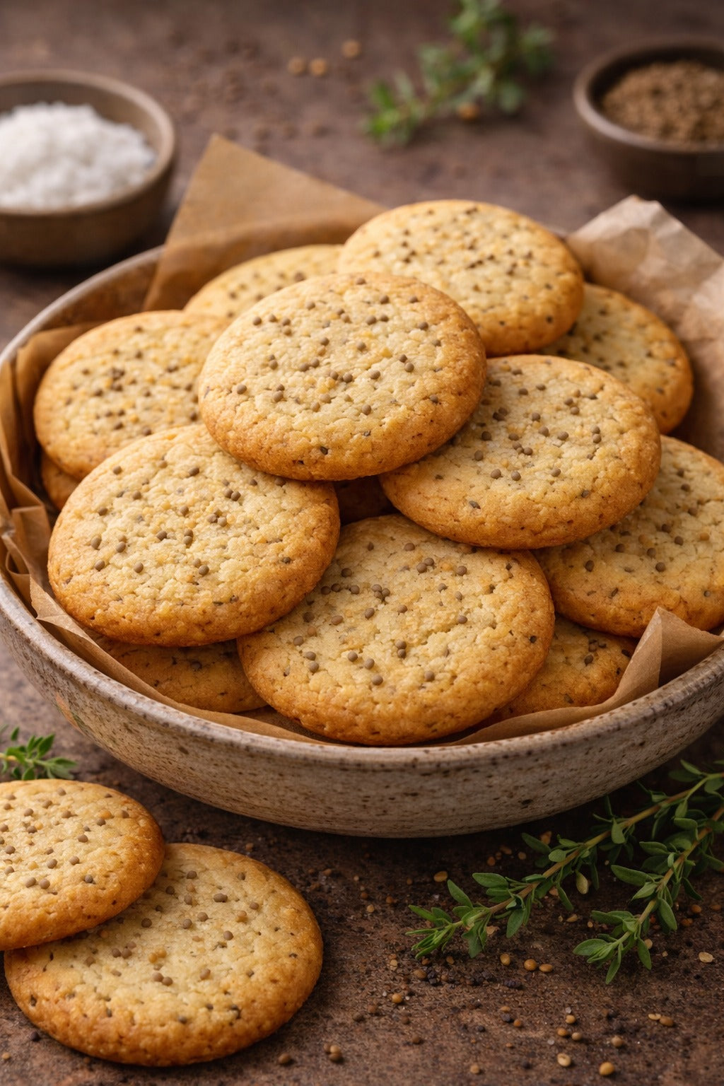 SALTED AJWAIN COOKIES | Natural  &  Organic