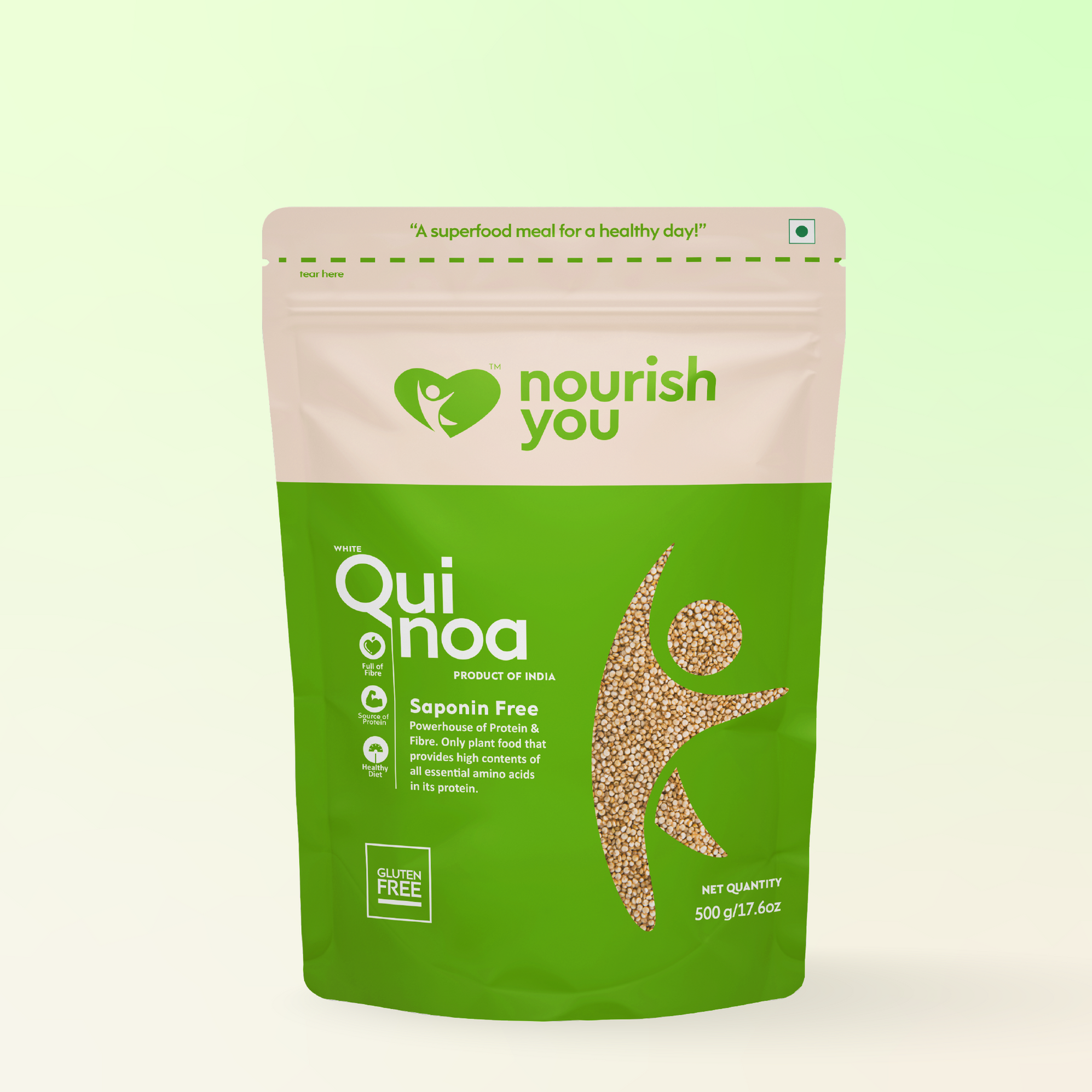 WHITE QUINOA 500GM (NOURISH YOU)