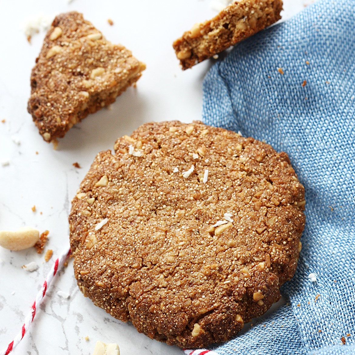 Gluten free figs and amaranth cookies