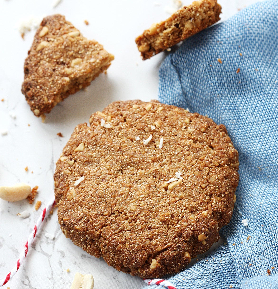 Gluten free figs and amaranth cookies