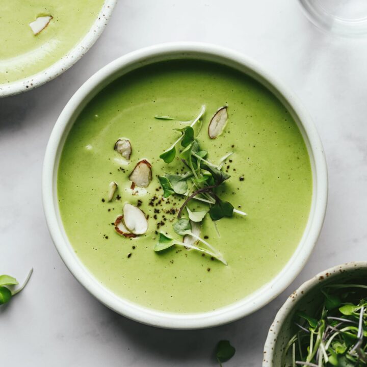 SOUP - BROCCOLI ALMOND (Inc. Rs. 20/-Refundable Glass Bottle Security Deposit) | Natural  &  Organic