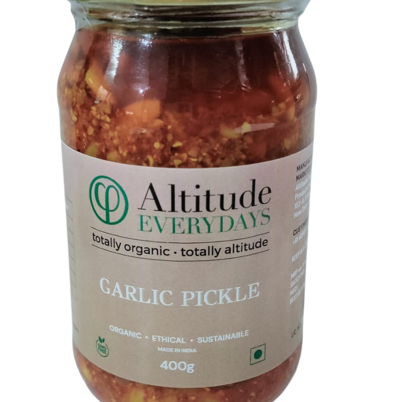 Garlic Pickle – 400gm |  Natural  &  Organic