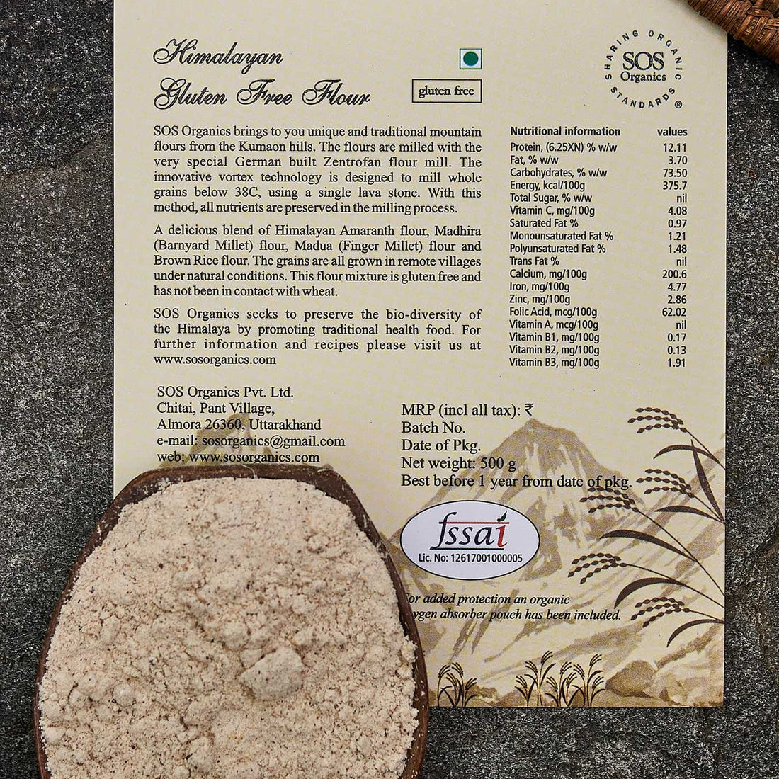 GLUTEN FREE FLOUR MIX HIMALAYAN | Natural  &  Organic
