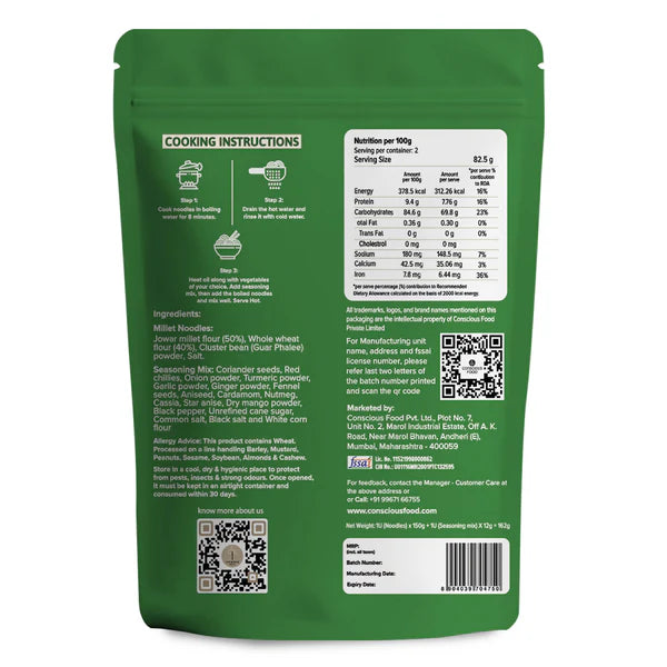JOWAR MILLET NOODLES | Natural & Organic