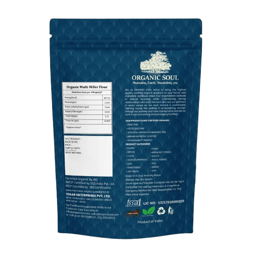 MULTI MILLET FLOUR  | Natural  &  Organic