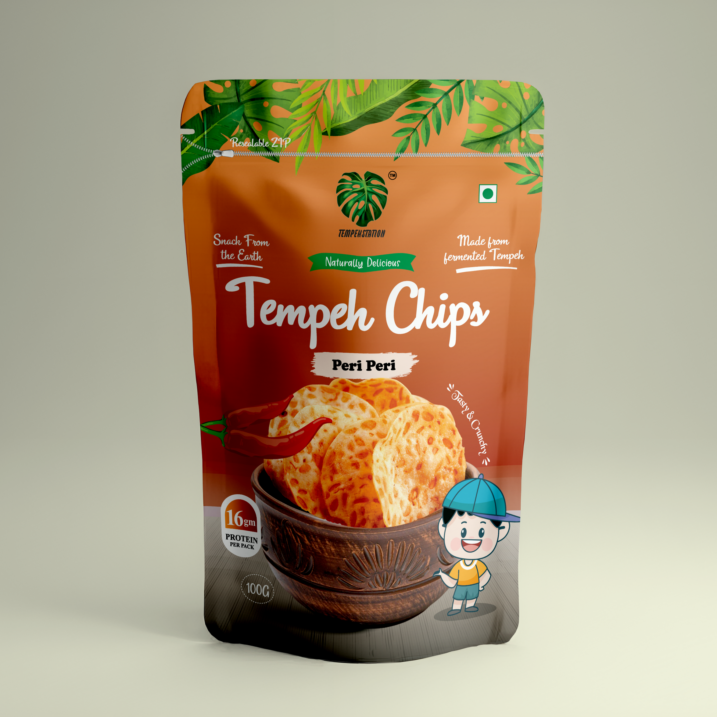 Organic Products | PERI PERI TEMPEH CHIPS | The Altitude Store