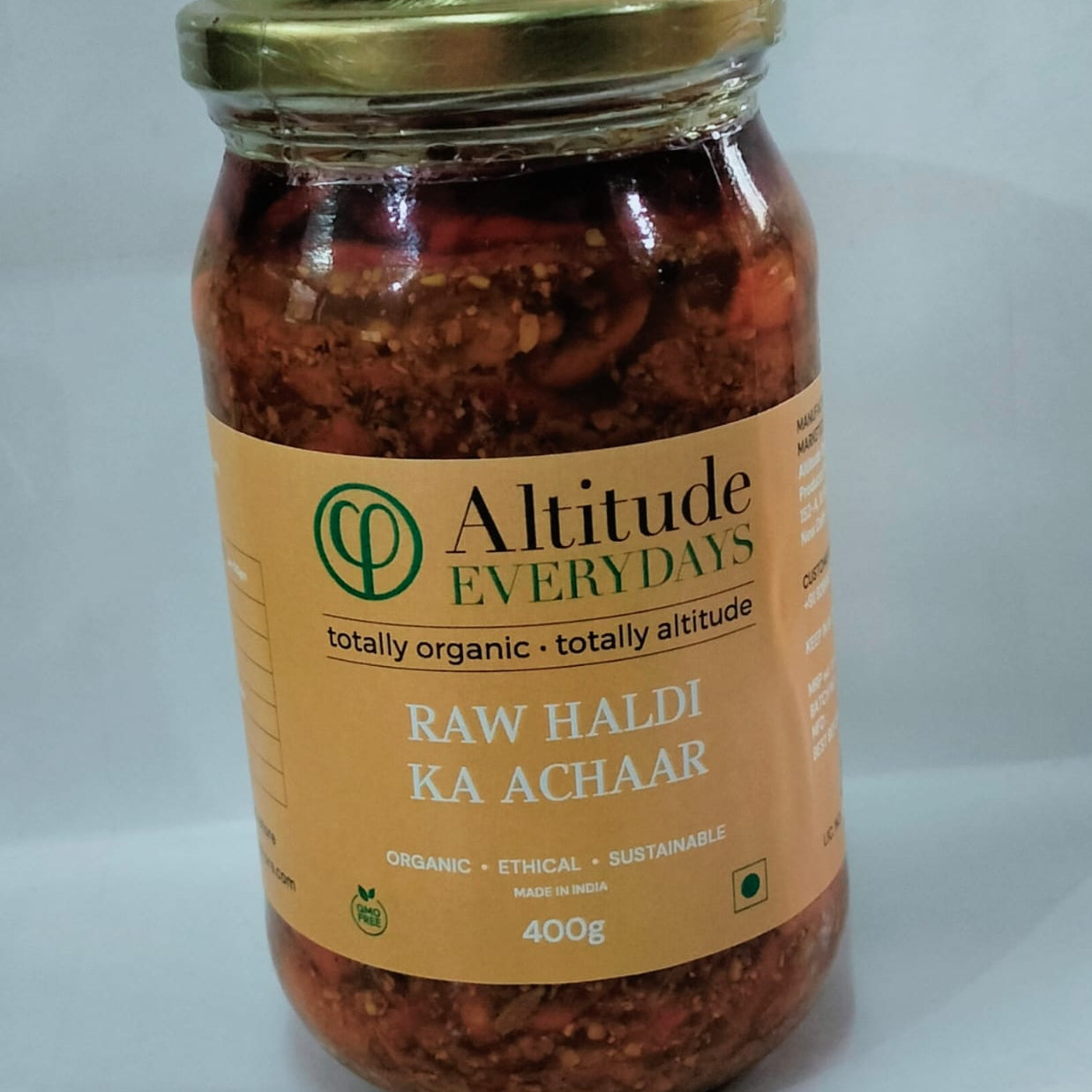 Haldi Ka Achaar – 4000gm | Turmeric Pickle | Natural  &  Organic